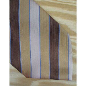 Vero Uomo Neck Tie Silk Striped Classic Handmade Made in Italy Logo